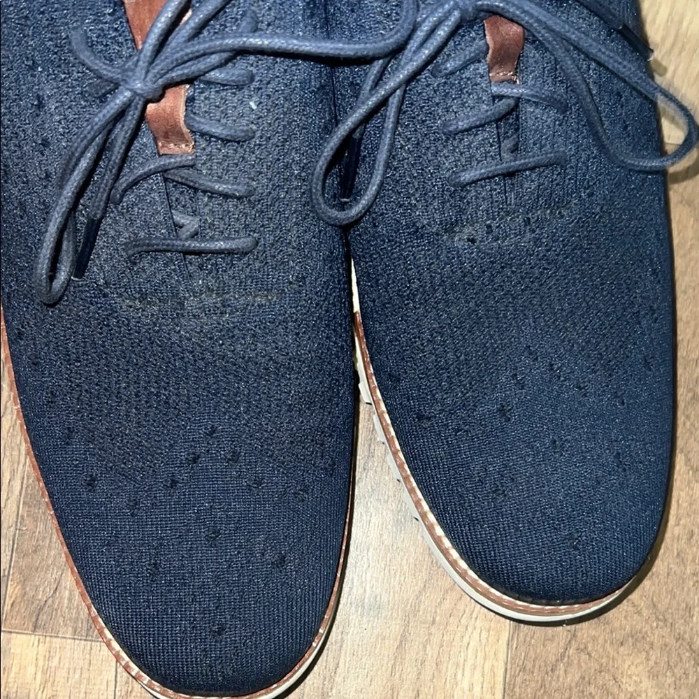 Cole Haan Black and Brown Oxfords with Sleek Design - Picture 2 of 5